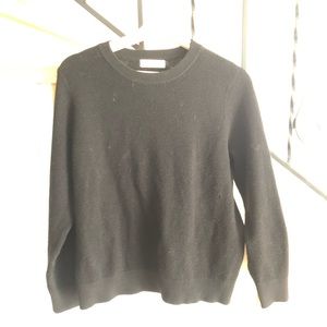 Oak and fort black waffle knit shirt size small